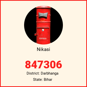 Nikasi pin code, district Darbhanga in Bihar