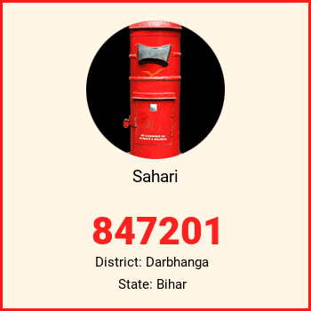 Sahari pin code, district Darbhanga in Bihar