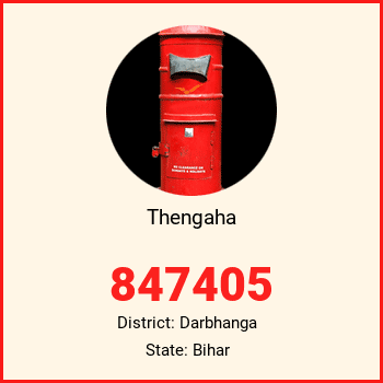 Thengaha pin code, district Darbhanga in Bihar