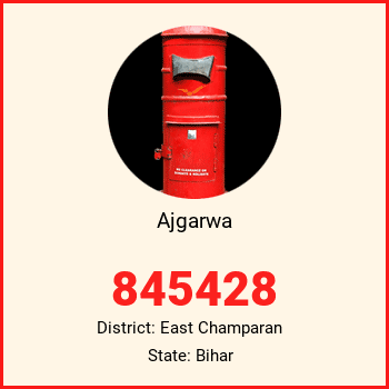 Ajgarwa pin code, district East Champaran in Bihar