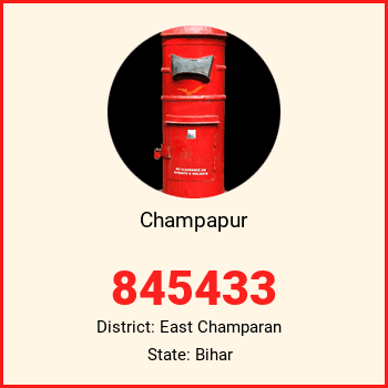 Champapur pin code, district East Champaran in Bihar