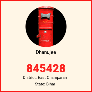 Dhanujee pin code, district East Champaran in Bihar