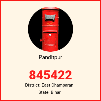 Panditpur pin code, district East Champaran in Bihar