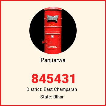 Panjiarwa pin code, district East Champaran in Bihar