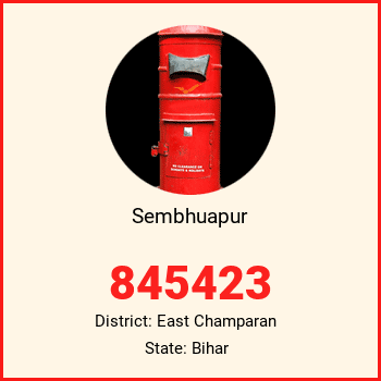Sembhuapur pin code, district East Champaran in Bihar