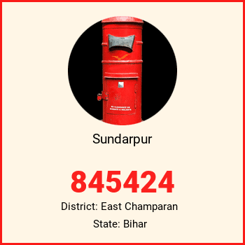 Sundarpur pin code, district East Champaran in Bihar