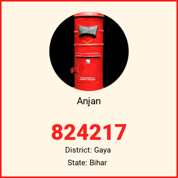 Anjan pin code, district Gaya in Bihar