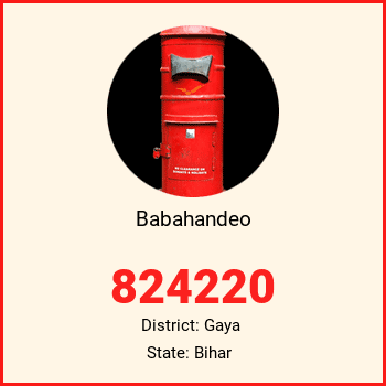 Babahandeo pin code, district Gaya in Bihar