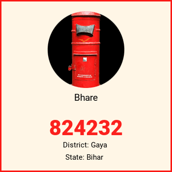 Bhare pin code, district Gaya in Bihar