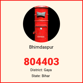 Bhimdaspur pin code, district Gaya in Bihar