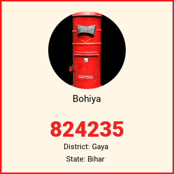Bohiya pin code, district Gaya in Bihar