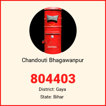Chandouti Bhagawanpur pin code, district Gaya in Bihar