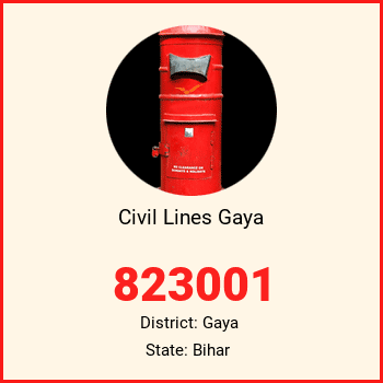 Civil Lines Gaya pin code, district Gaya in Bihar