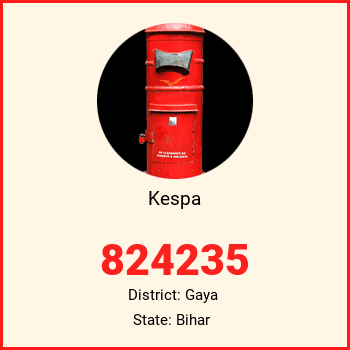 Kespa pin code, district Gaya in Bihar