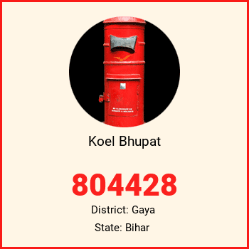 Koel Bhupat pin code, district Gaya in Bihar