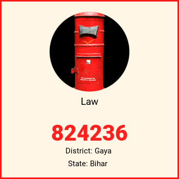 Law pin code, district Gaya in Bihar