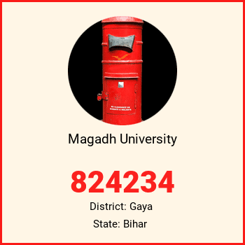Magadh University pin code, district Gaya in Bihar