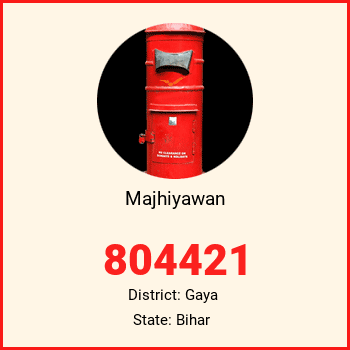 Majhiyawan pin code, district Gaya in Bihar