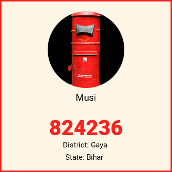 Musi pin code, district Gaya in Bihar