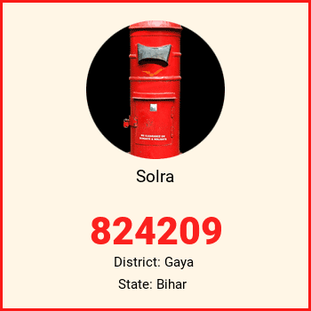 Solra pin code, district Gaya in Bihar
