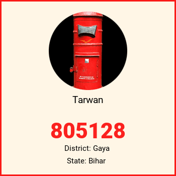 Tarwan pin code, district Gaya in Bihar