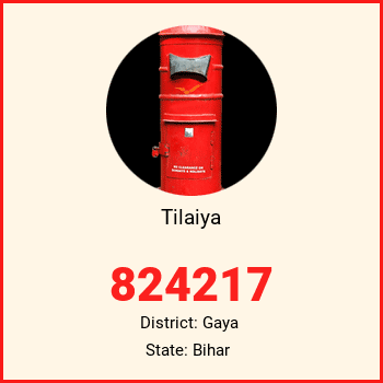 Tilaiya pin code, district Gaya in Bihar
