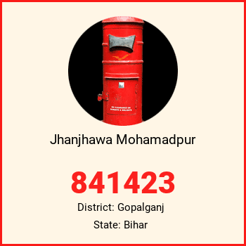 Jhanjhawa Mohamadpur pin code, district Gopalganj in Bihar