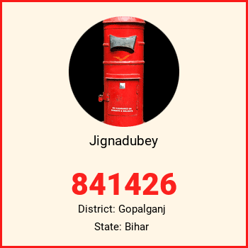 Jignadubey pin code, district Gopalganj in Bihar