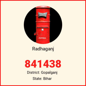 Radhaganj pin code, district Gopalganj in Bihar