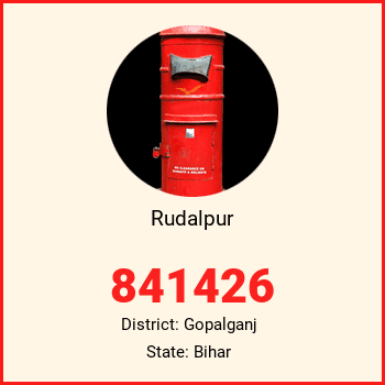Rudalpur pin code, district Gopalganj in Bihar
