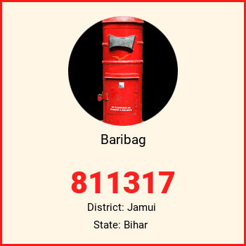 Baribag pin code, district Jamui in Bihar