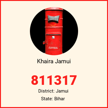 Khaira Jamui pin code, district Jamui in Bihar