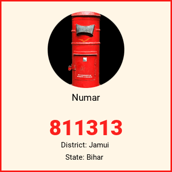 Numar pin code, district Jamui in Bihar