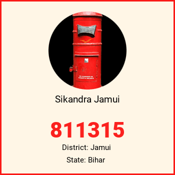 Sikandra Jamui pin code, district Jamui in Bihar