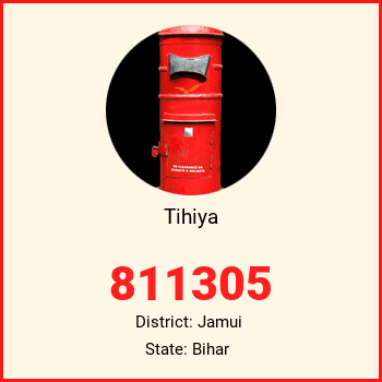 Tihiya pin code, district Jamui in Bihar