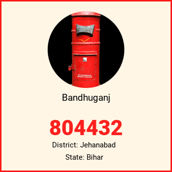 Bandhuganj pin code, district Jehanabad in Bihar