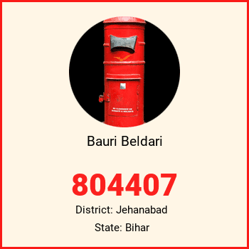 Bauri Beldari pin code, district Jehanabad in Bihar