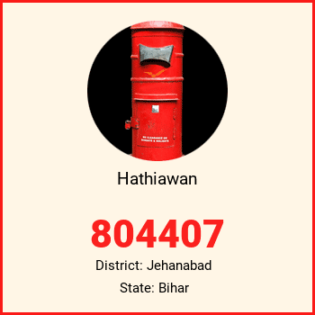 Hathiawan pin code, district Jehanabad in Bihar