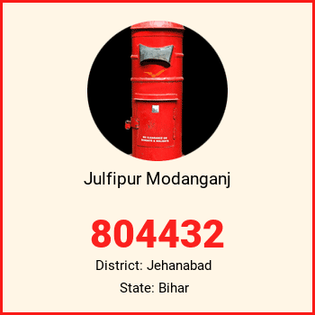 Julfipur Modanganj pin code, district Jehanabad in Bihar