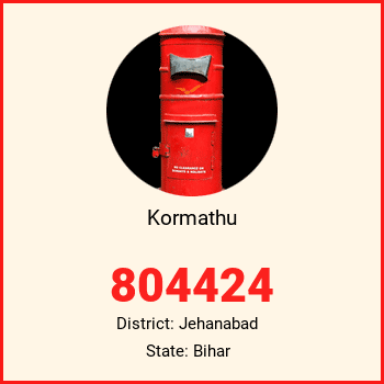 Kormathu pin code, district Jehanabad in Bihar