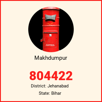 Makhdumpur pin code, district Jehanabad in Bihar