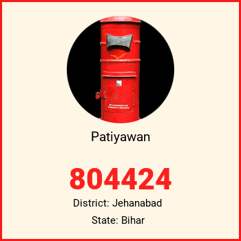 Patiyawan pin code, district Jehanabad in Bihar
