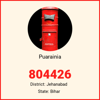 Puarainia pin code, district Jehanabad in Bihar