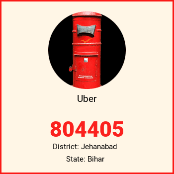 Uber pin code, district Jehanabad in Bihar