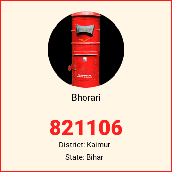 Bhorari pin code, district Kaimur in Bihar