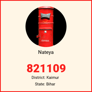 Nateya pin code, district Kaimur in Bihar