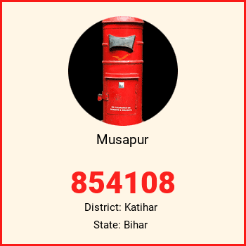Musapur pin code, district Katihar in Bihar