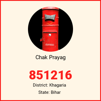 Chak Prayag pin code, district Khagaria in Bihar