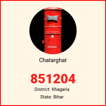Chatarghat pin code, district Khagaria in Bihar
