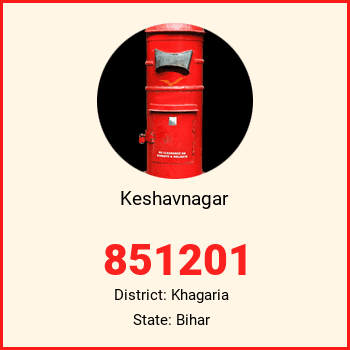 Keshavnagar pin code, district Khagaria in Bihar